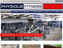 Tablet Screenshot of physique-fitness.com